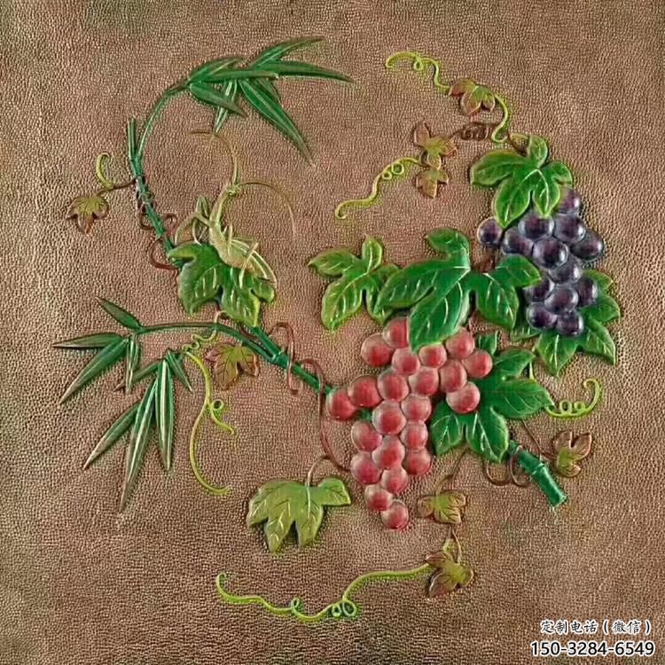 景觀浮雕供需，廣場(chǎng)雕塑，葡萄浮雕定制廠家