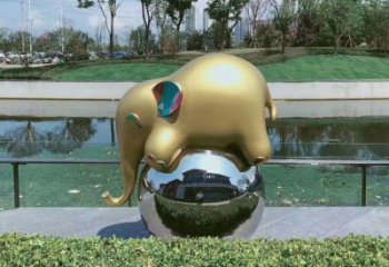 大象雕塑常用，景觀概念，卡通大象雕塑展品