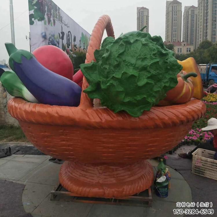果籃擺件批發，地標擺件，鐵藝果籃雕塑生產商