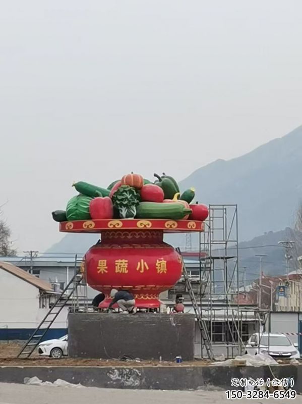 室外花籃雕塑展品，公園小品，城市公園花籃雕塑供需