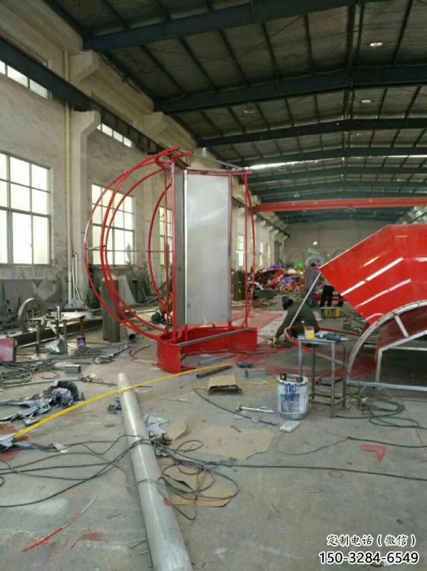 花籃雕塑精品，白鋼構(gòu)件，別墅葵花花籃雕塑供求