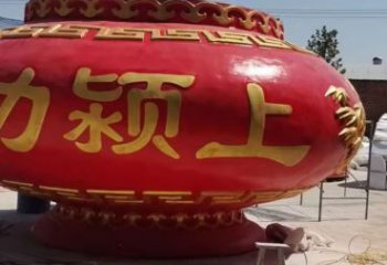 景觀花籃雕塑制作專供，園林裝飾，建筑玻璃鋼花籃雕塑