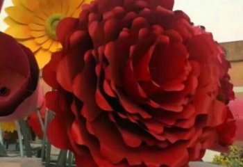 制作藝術花籃雕塑選定，拉絲工藝，景觀花卉花籃雕塑預定