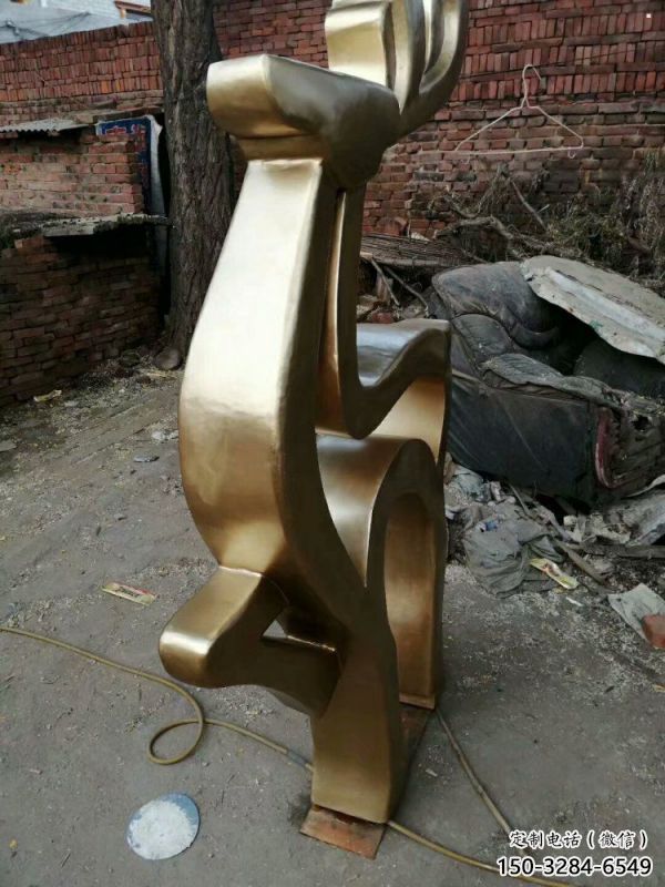 小鹿雕塑精選，景觀概念，抽象銅鹿雕塑觀賞型