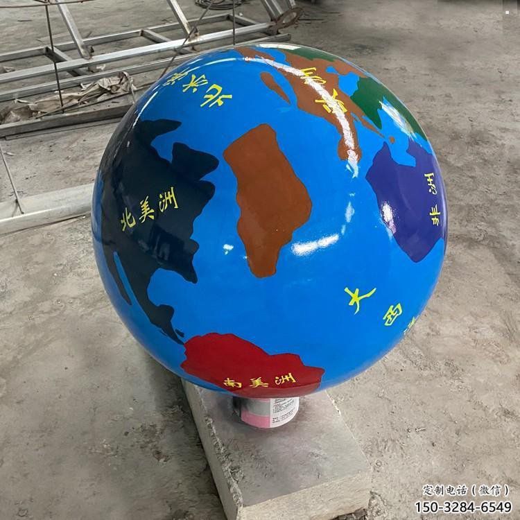 地球雕塑承接，廣場系列，主題不銹鋼地球雕塑標準