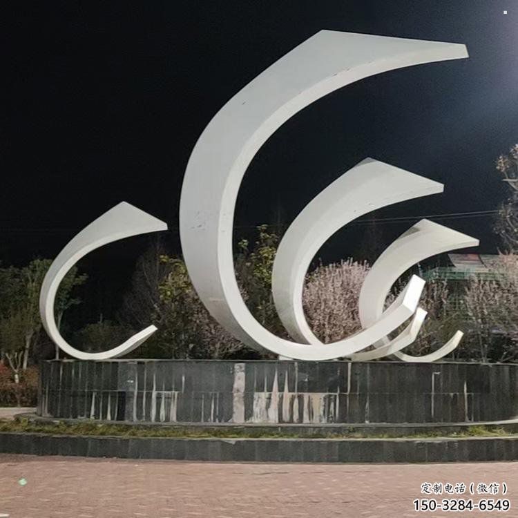 城市帆船雕塑，噴漆體育雕塑，古銅效果