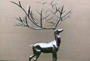 景觀小鹿雕塑制造，歐式風(fēng)格，鏡面小鹿雕塑定價(jià)