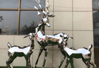 小鹿雕塑制作，城市雕塑，景觀切面小鹿雕塑專供