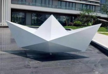 紙船雕塑供給，室外雕塑，折紙船雕塑生產(chǎn)商