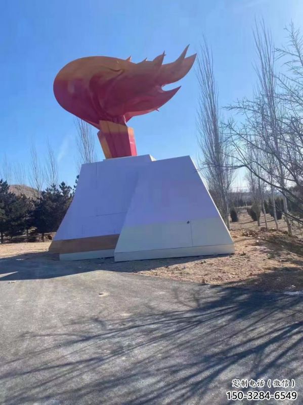 火炬雕塑服務(wù)商，景觀(guān)雕塑，不銹鋼火炬雕塑選定