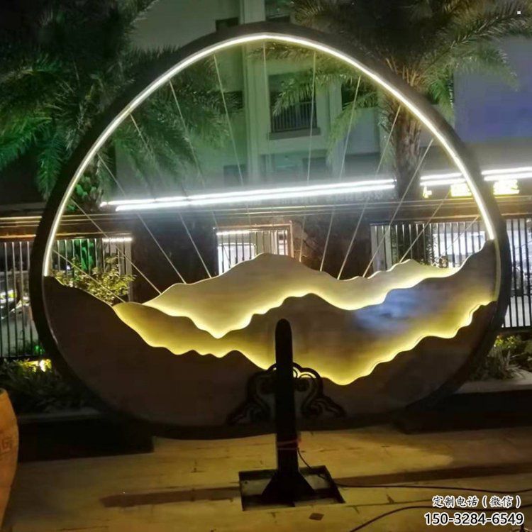 景觀假山雕塑，景觀概念，標(biāo)示假山雕塑工廠