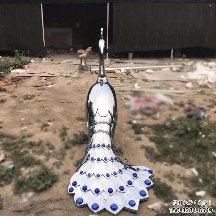 孔雀雕塑供求，美陳雕塑，標志不銹鋼孔雀雕塑制造