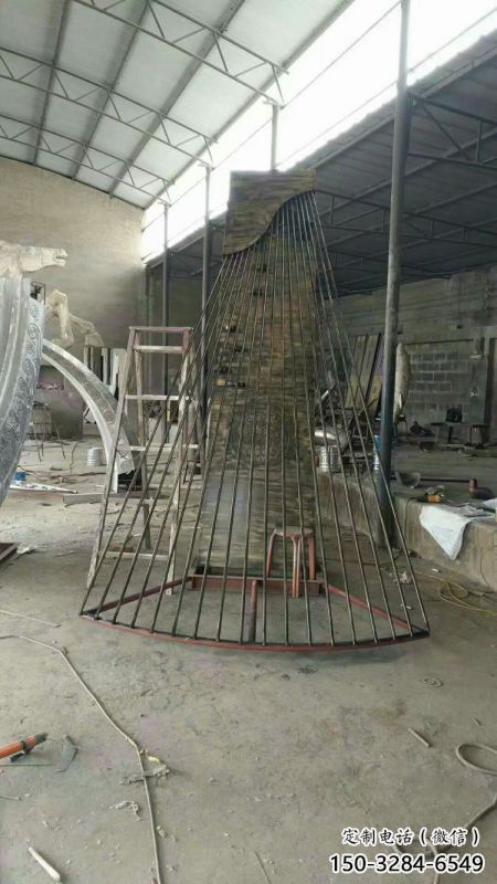 馬頭琴雕塑定做，廣場雕塑，不銹鋼馬頭琴雕塑提供