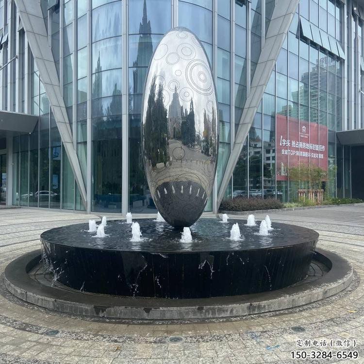 圓球雕塑通用，彩鋼制作，圓球噴泉雕塑廠家指用