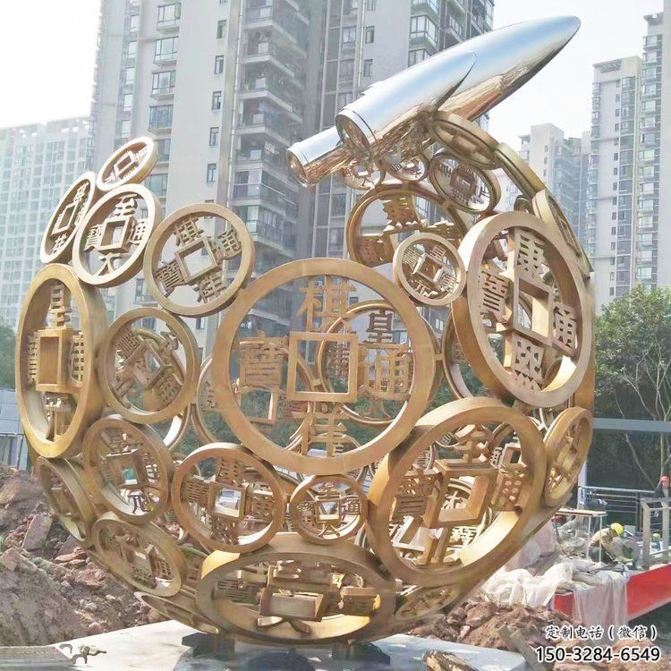 空心球雕塑定做，公園小品，鏤空空心球雕塑精選