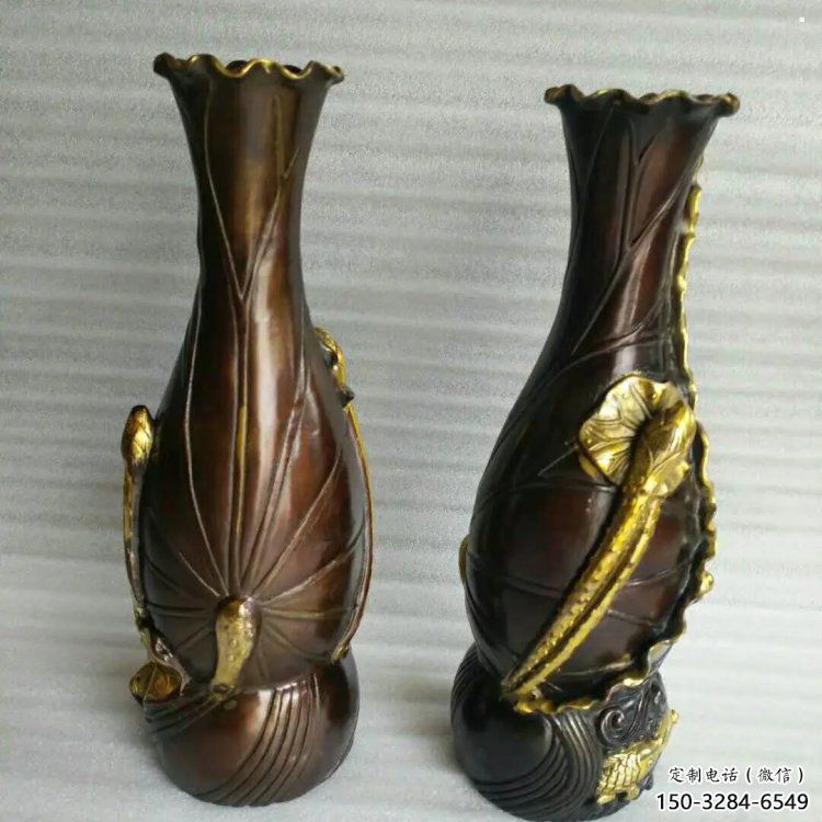 花瓶雕塑供求，美陳雕塑，戶外銅花瓶雕塑制造廠家