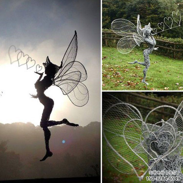 小精靈雕塑，抽象卡通雕塑，美陳人物擺件