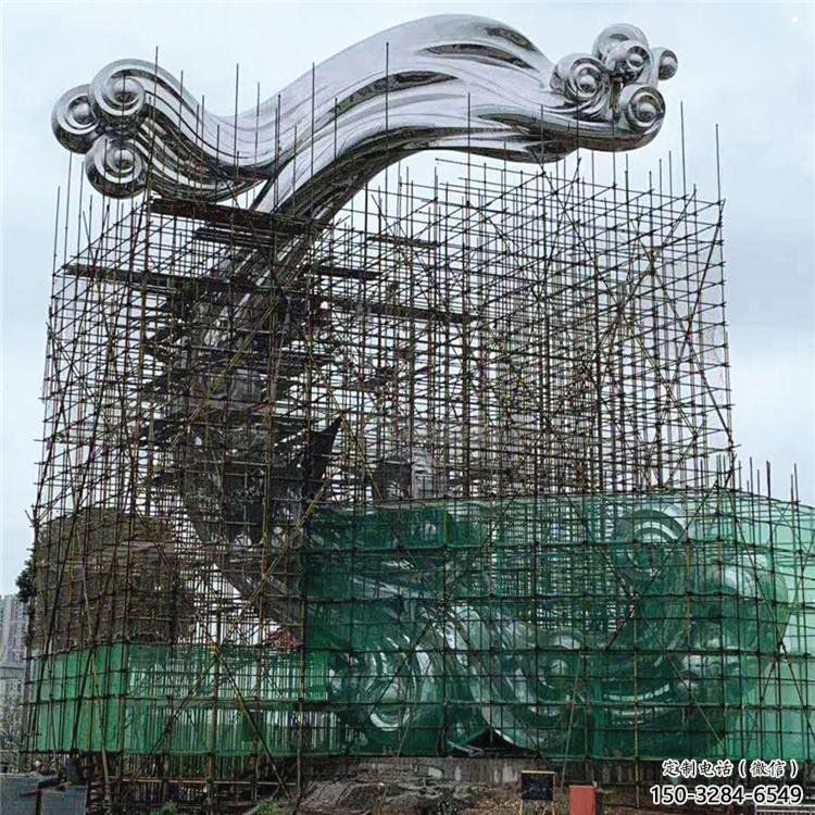 現代祥云雕塑承接，歐式風格，廣場不銹鋼祥云雕塑精選