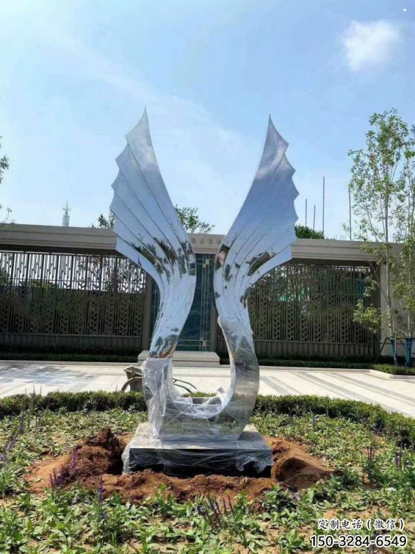 戶外翅膀雕塑，公園歐式雕塑，公園工藝