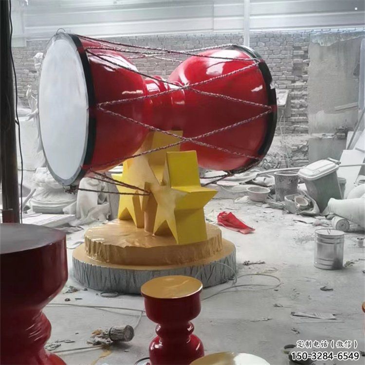 戶外手拍鼓通用，陸地擺件，不銹鋼手拍鼓雕塑制作優選