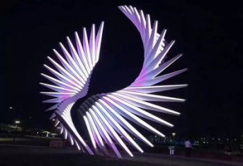 天使之翼雕塑制造商，城市雕塑，公園廣場翅膀雕塑觀賞型