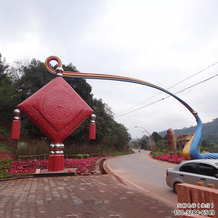 云浮街道中國結(jié)雕塑