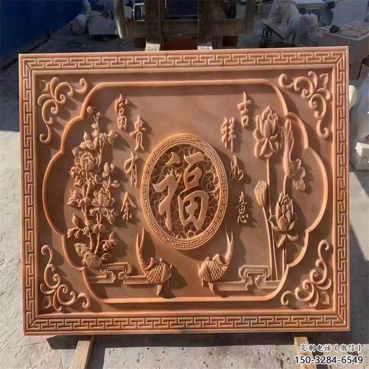 文昌浮雕制造商，室外軟裝，景觀福字浮雕制作廠家