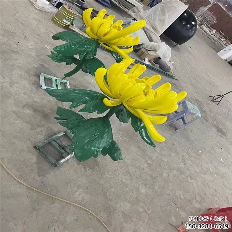 黑河景區菊花雕塑優選，圓雕體系，城市菊花雕塑選定