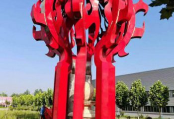 牡丹江火球雕塑，精神堡壘火球雕塑落地展示