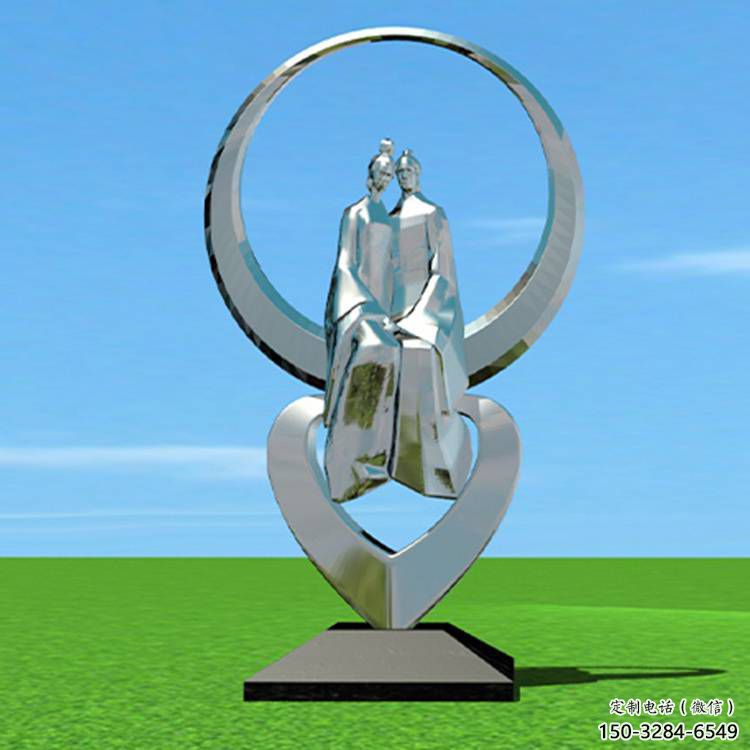 湖北創意牛郎織女雕塑