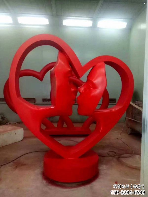 恩施制造心形人物雕塑供需，鋼管組合，雕塑工程制作供應(yīng)