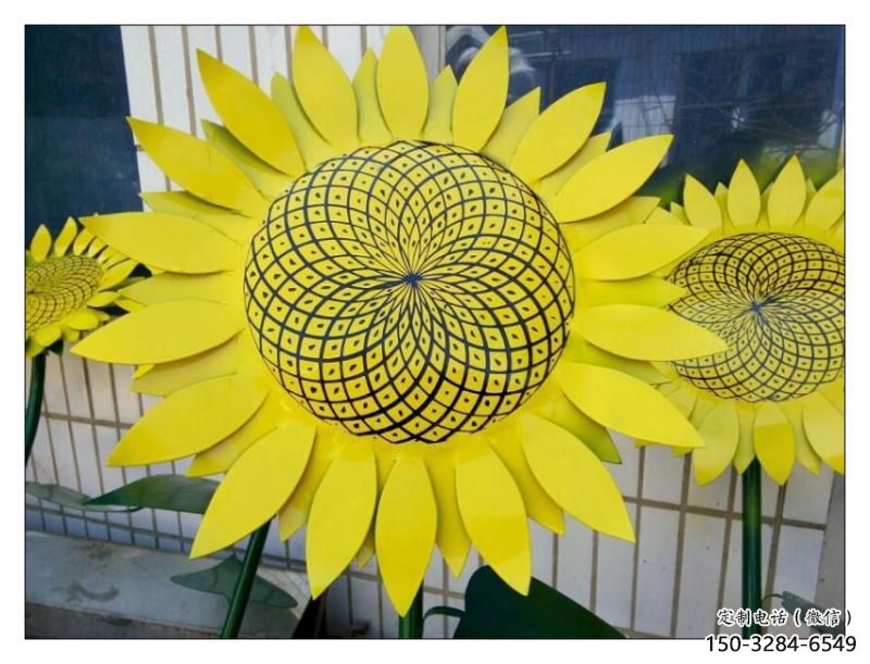 衡陽抽象花籃雕塑展品，小區雕塑，葵花花籃雕塑工程制作精選