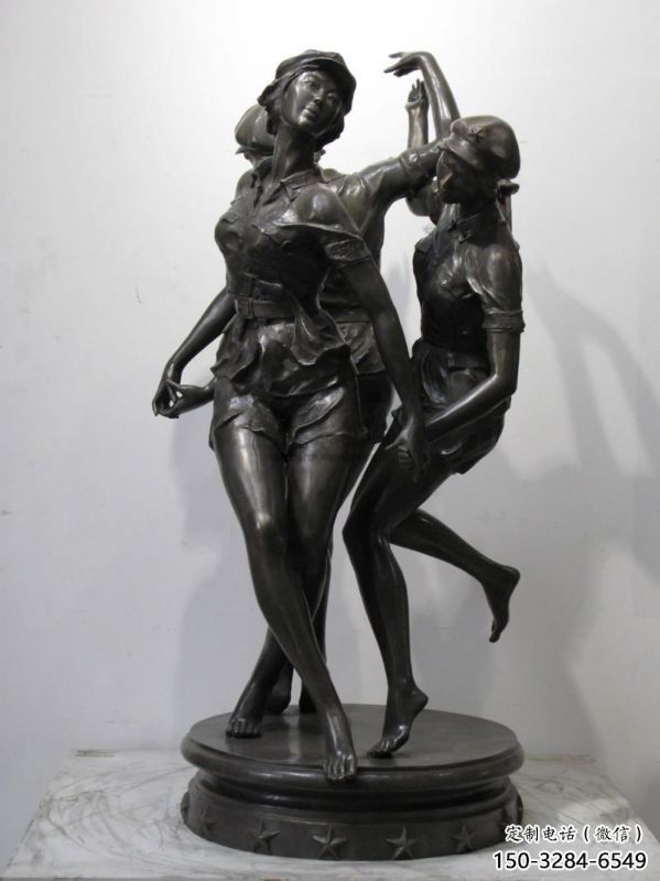 鹽城住宅小區(qū)跳舞雕塑