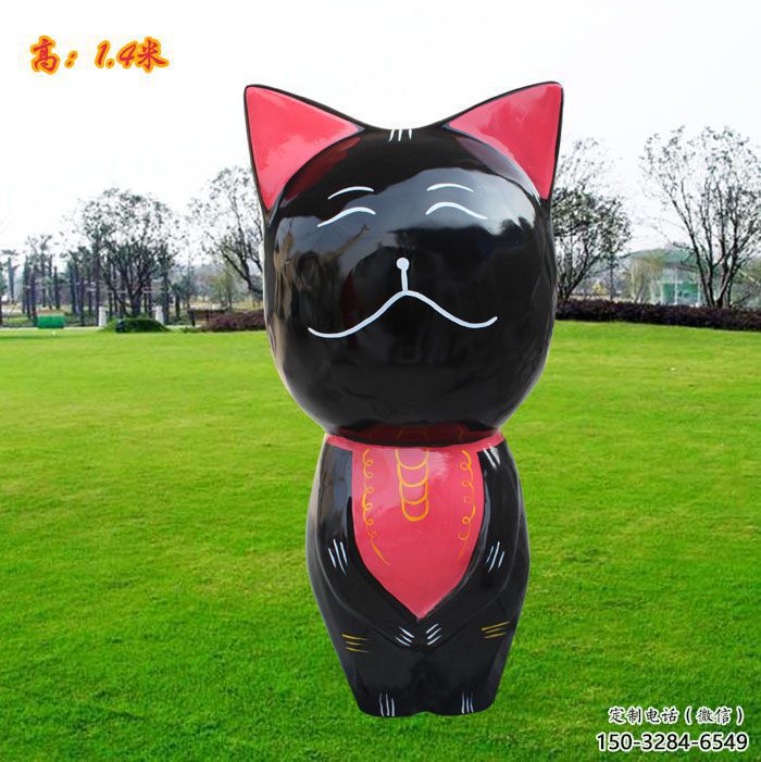 城西廣場小貓雕塑，動物擺件，仿古工藝