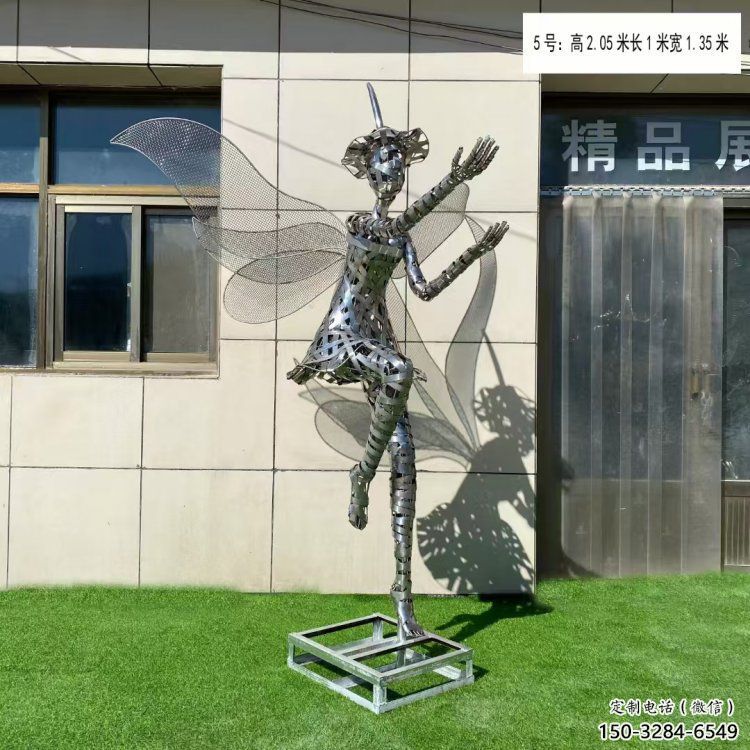 棗莊現(xiàn)代鏤空舞者雕塑承接，歐式風格，鐵藝跳舞雕塑精選