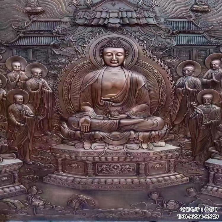 臨汾鍛銅浮雕常用，寺廟景觀，黃銅佛像浮雕生產商