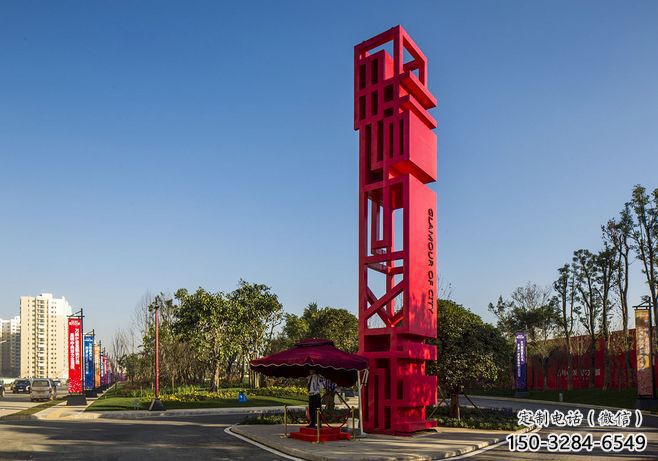 尖草坪住宅小區(qū)精神堡壘雕塑