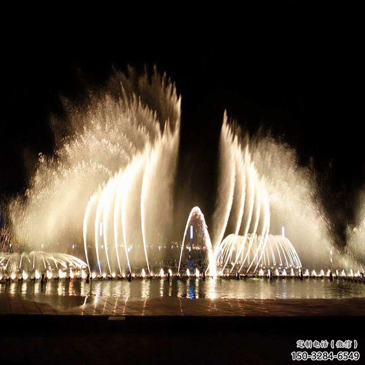 晉源水景程控噴泉雕塑，高噴循環噴水方式設計制作