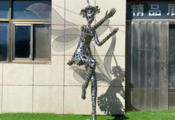 和林格爾現(xiàn)代鏤空舞者雕塑承接，歐式風(fēng)格，鐵藝跳舞雕塑精選