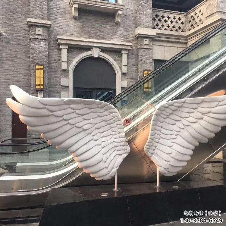 未央景觀鳥翅雕塑制造，歐式風格，不銹鋼鳥翅雕塑定價