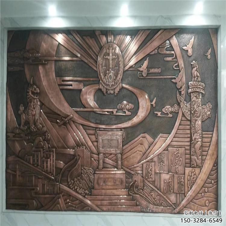 哈密廣場浮雕定價，村標概念，鍛銅浮雕廠家選用