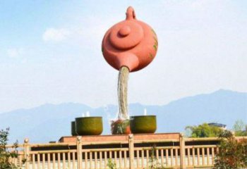 阿里公園天壺雕塑工廠，不銹鋼材質(zhì)，圓雕形式