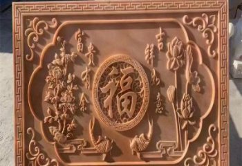城關(guān)浮雕制造商，室外軟裝，景觀福字浮雕制作廠家