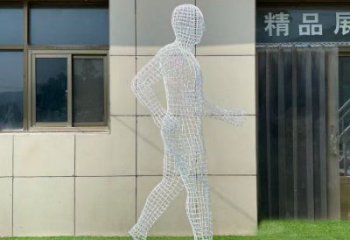 山南鏤空運動員雕塑服務(wù)商，美陳雕塑，鐵藝體育人物雕塑精選