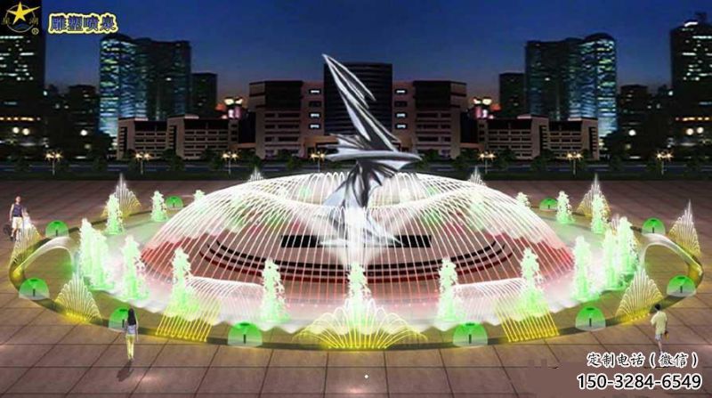 長(zhǎng)壽水景搖擺噴泉雕塑，循環(huán)噴水模式噴泉雕塑加工